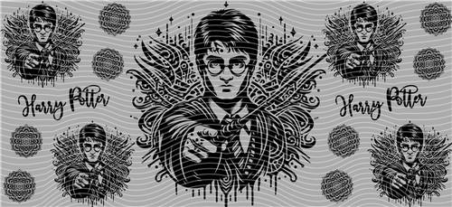 16oz black and white-B 77